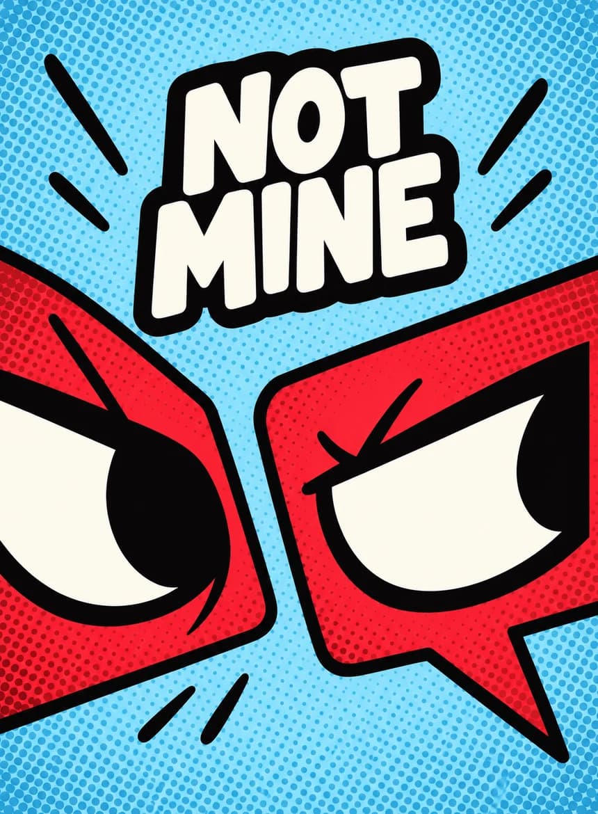 NOT MINE card back