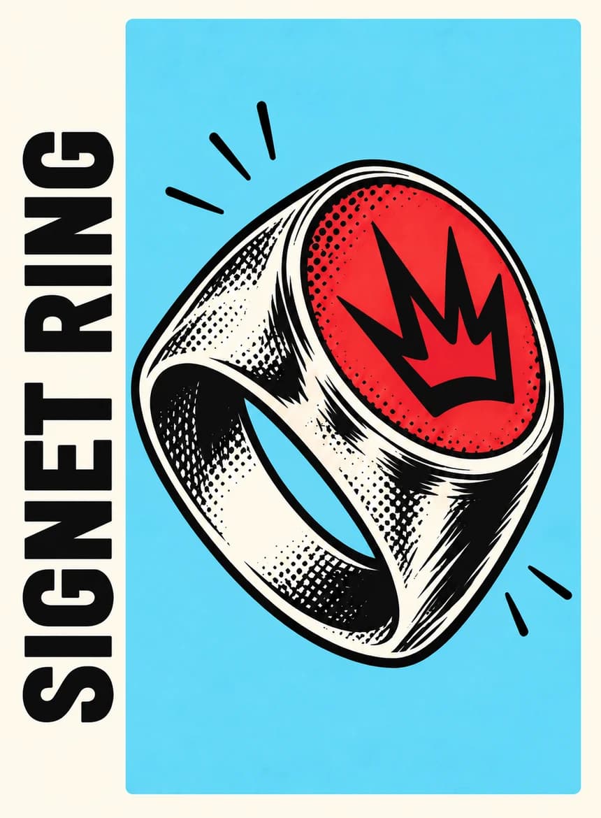 signet ring card